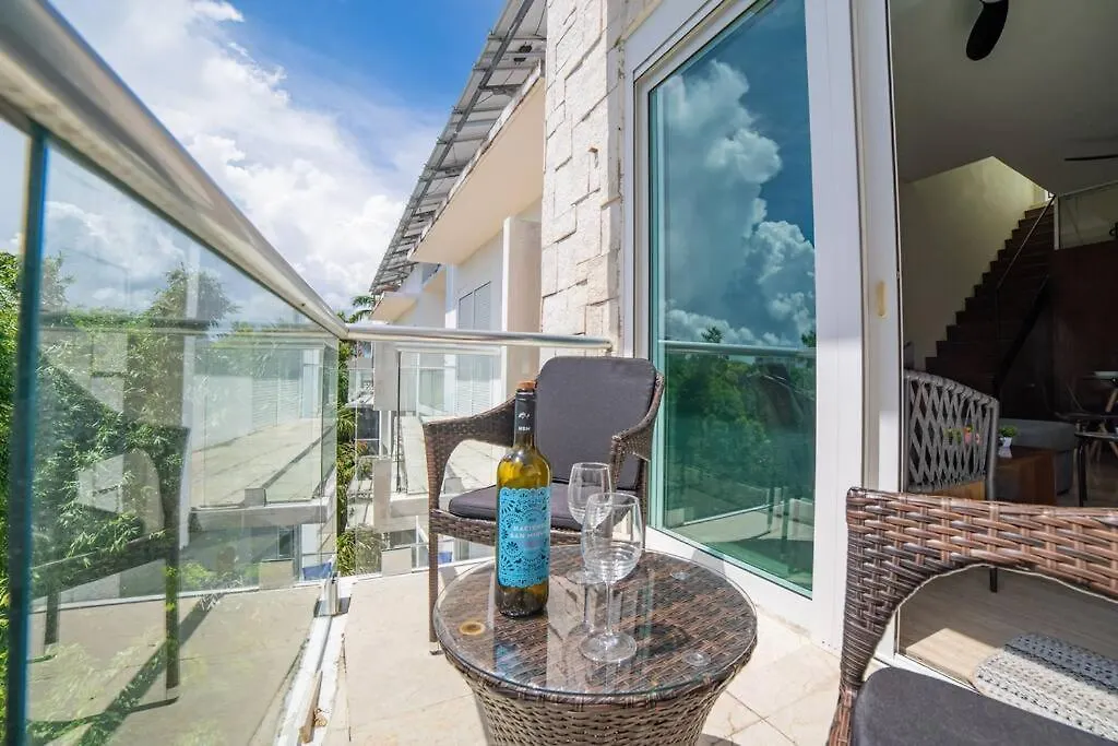 Lägenhet Papaya 15 Exclusive Penthouse With Rooftop And Jacuzzi Playa del Carmen